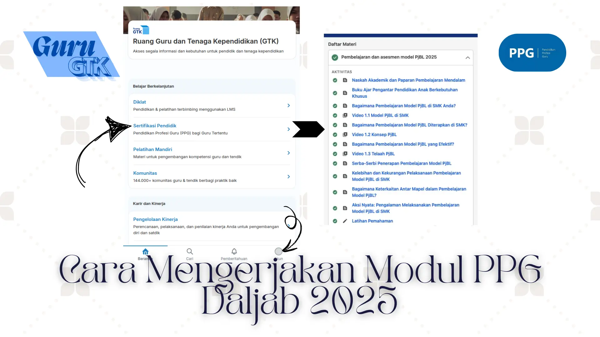 Cara Mengerjakan Modul PPG Daljab 2025
